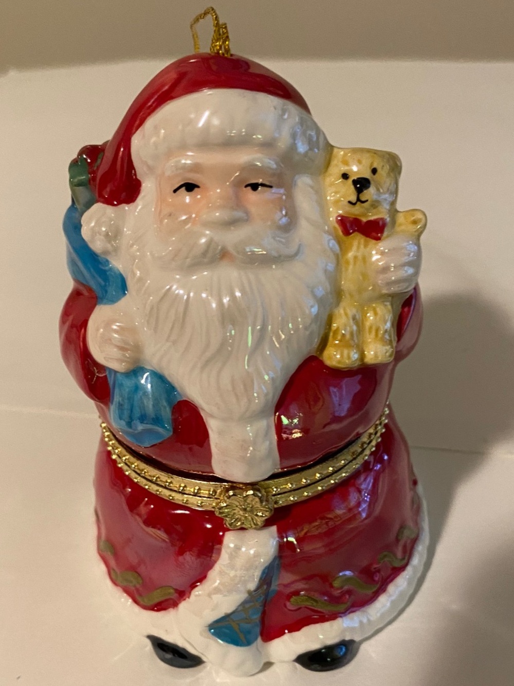 Santa Music Box Ornament
